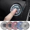 Auto Start Schalter Taste Auto Dekorative Diamant Aufkleber Strass Ring Kreis Borte Schutzhülle Auto Zubehör 2 Teile/satz