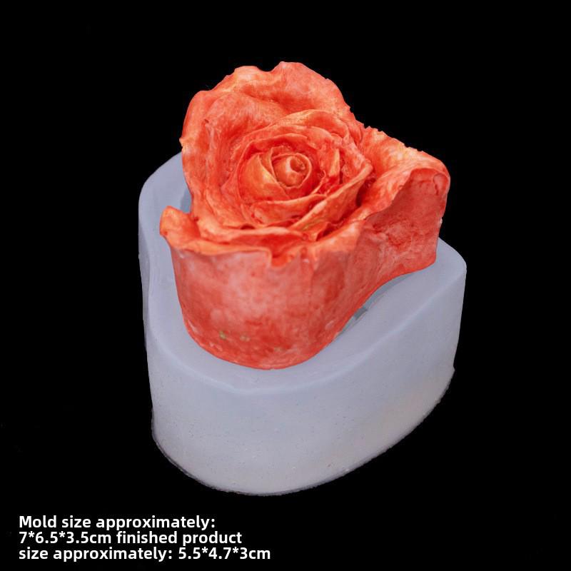 Matriță de silicon cu plumeria și gardenie pentru lumânări, aromaterapie și decorațiuni din ipsos