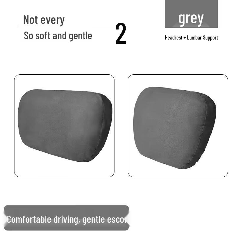 Suede Lumbar Support Pillow for Maybach - Original Neck and Headrest Cushion
