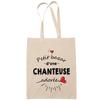 Tote Bag - PLANETEE - Beloved Singer Woman - Cotton - Printed In France - Sturdy Handles