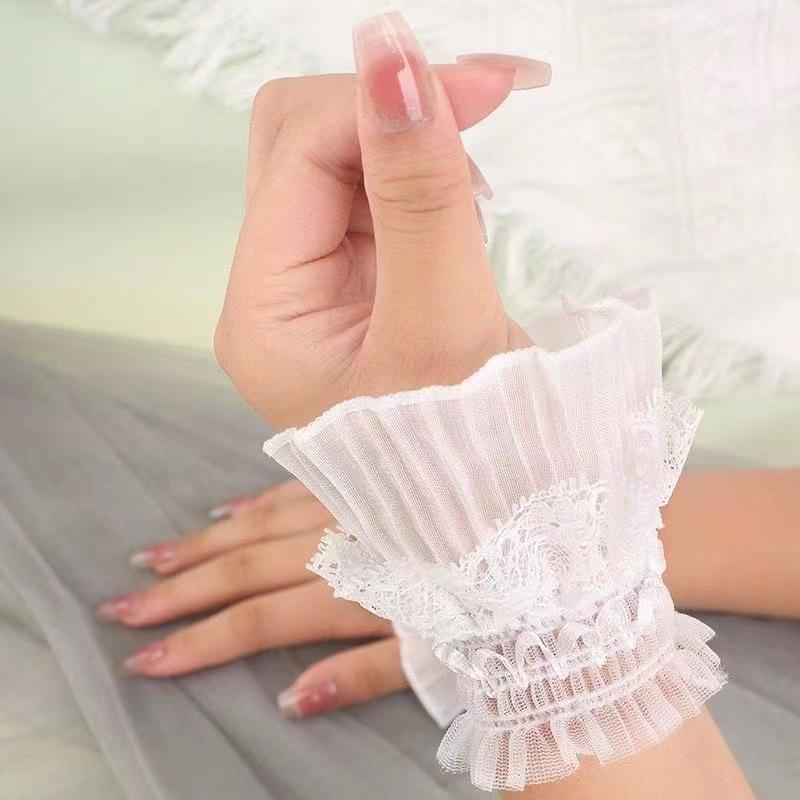 Lace Trim Bell Sleeves: Tattoo/Scar Cover for Women