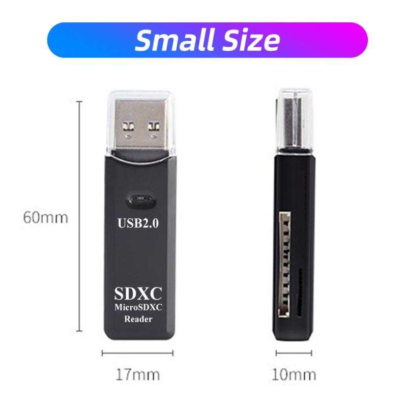 HdoorLink USB3.0 2 IN 1 Card Reader Micro SD TF Memory Card Reader USB2.0 Card Reader Flash Drive For PC Laptop
