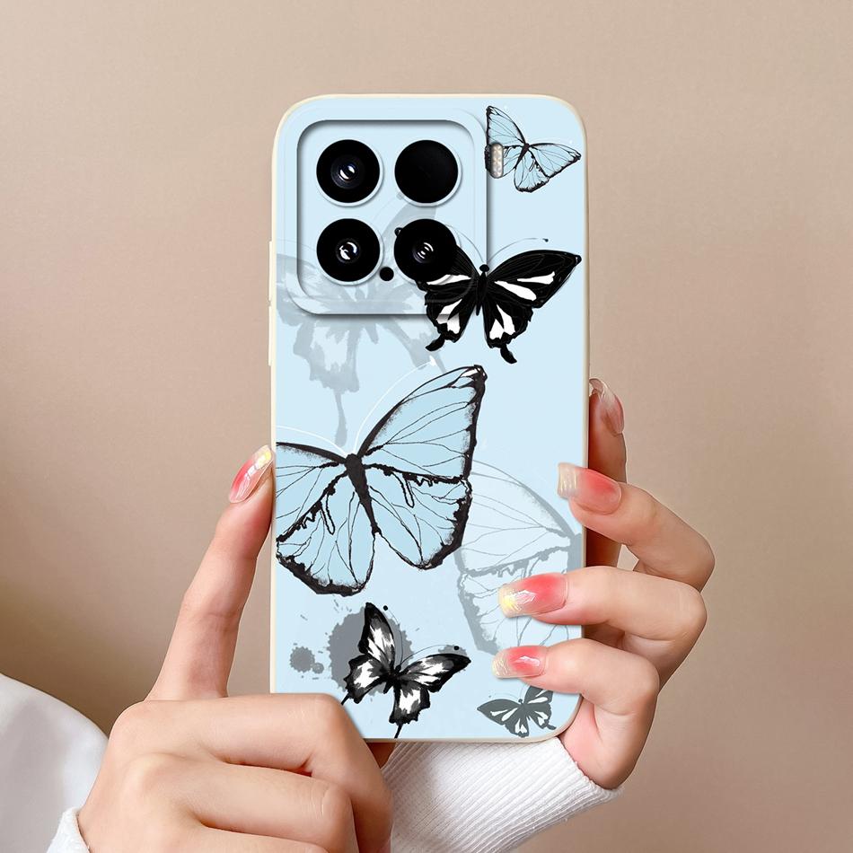 For Xiaomi 15 Pro Case For Xiaomi 14 Pro Phone Cases Various Style Soft Liquid Silicone Mi15 Mi14 Back Cover Anti Drop Bumper