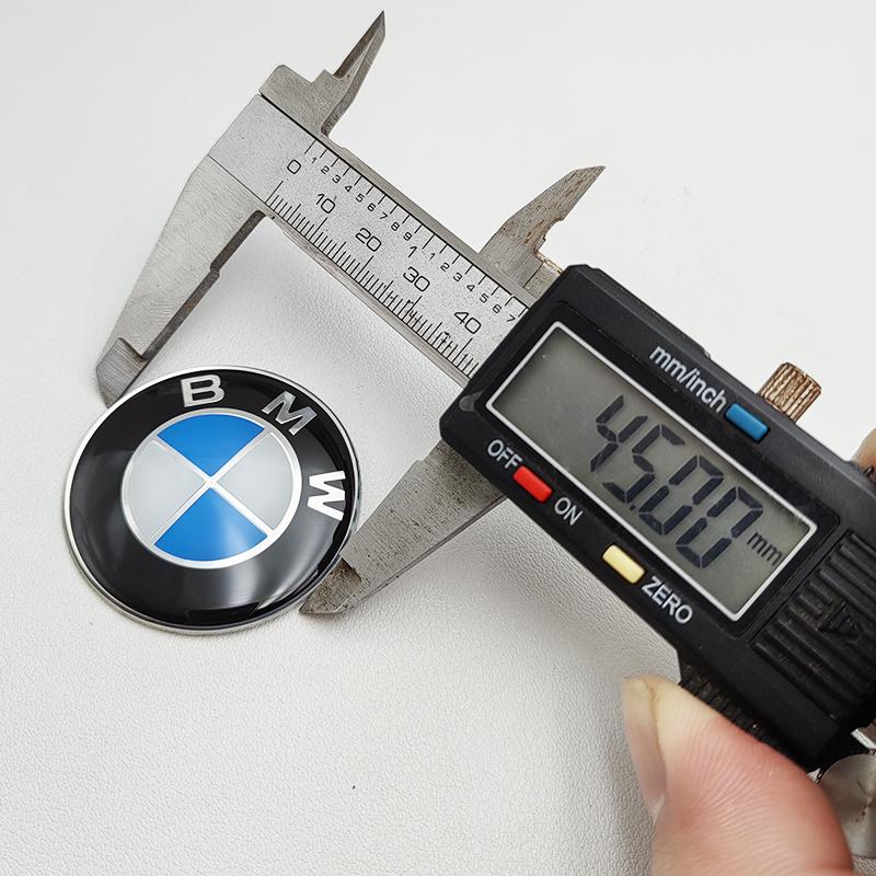 For BMW M X1 X3 45mm Car Steering Wheel Cover Badge Emblem Logo Sticker For BMW E46 E39 E90 E36 E91 E62 E87 E53 F15 F16 F20 F30 X1 X3 X5 M3 M5 CUZ1