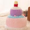 Cake Plush hat 3D Cartoon Cake Hat  Doll Both sides Fancy Caps for Dress Party, Favors Gifts, Costume Accessories