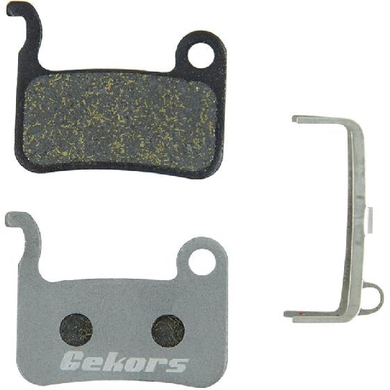 Bicycle Disc Brake Pads for Shimano XTR/Deore/XT/SLX/Hone/Alfine,1 Pair with a Spring Semi-Metallic(Aluminum ba