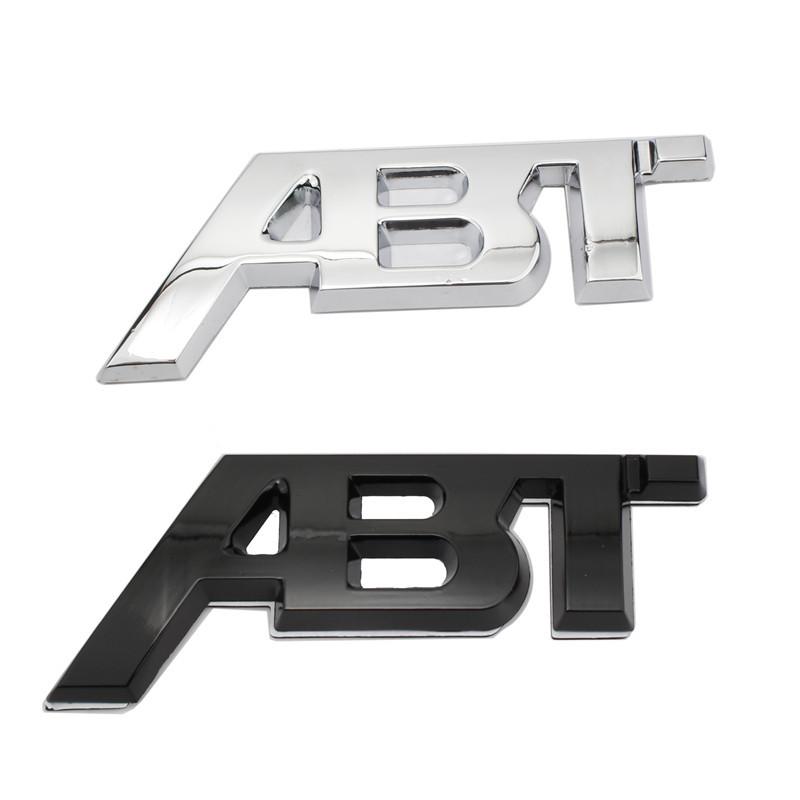 2026 3D Metal ABT Logo Car Front Grille Emblem Badge Stickers Decals For Audi A4 A6 A5 A7 A1 SQ5 TT RS6 RS3 Q7 Q5 Q8 A3 VW Golf 7 Q3