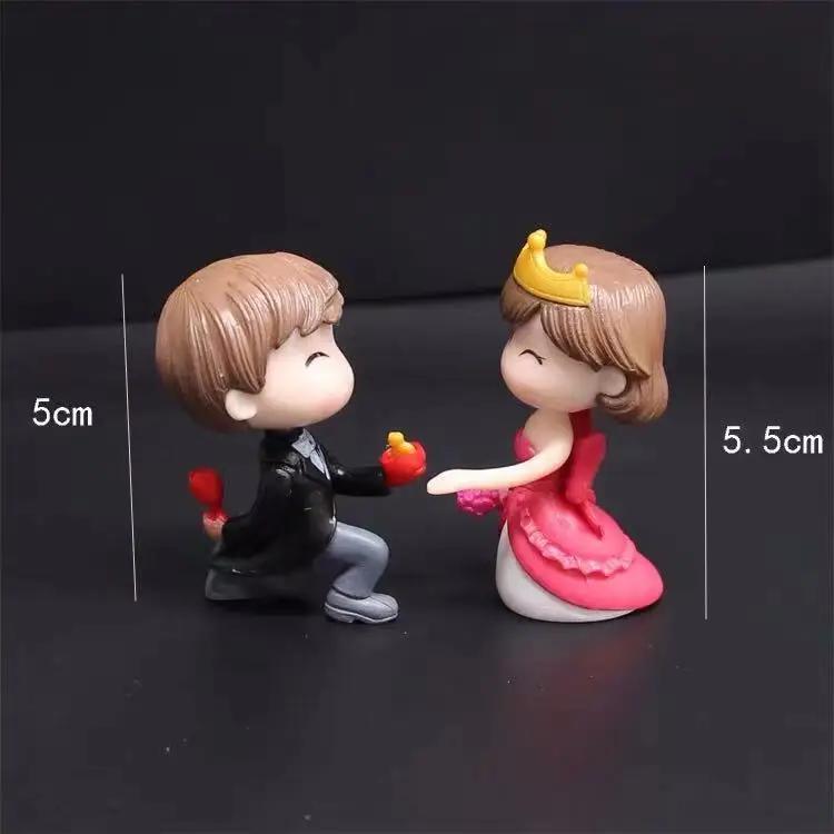 

2 шт./набор влюбленных пар миниатюрная мини-кукла DIY террариум фигурки сказочный сад домашний декор подарок на свадьбу ко Дню святого Валентина