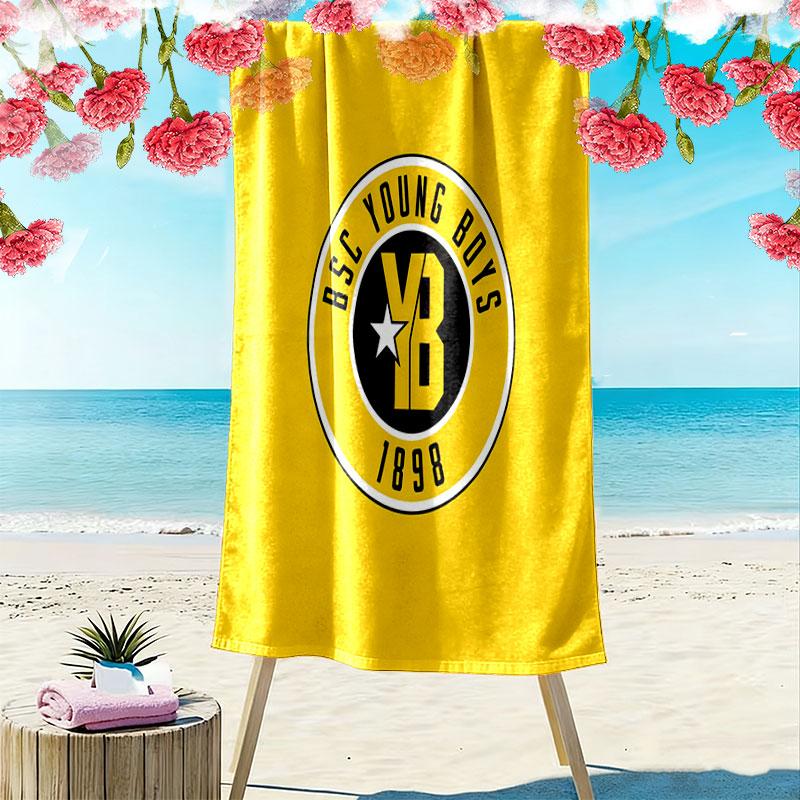 YB Print Beach Towel, Large Soft Quick Dry Towel for Beach Camping Swimming