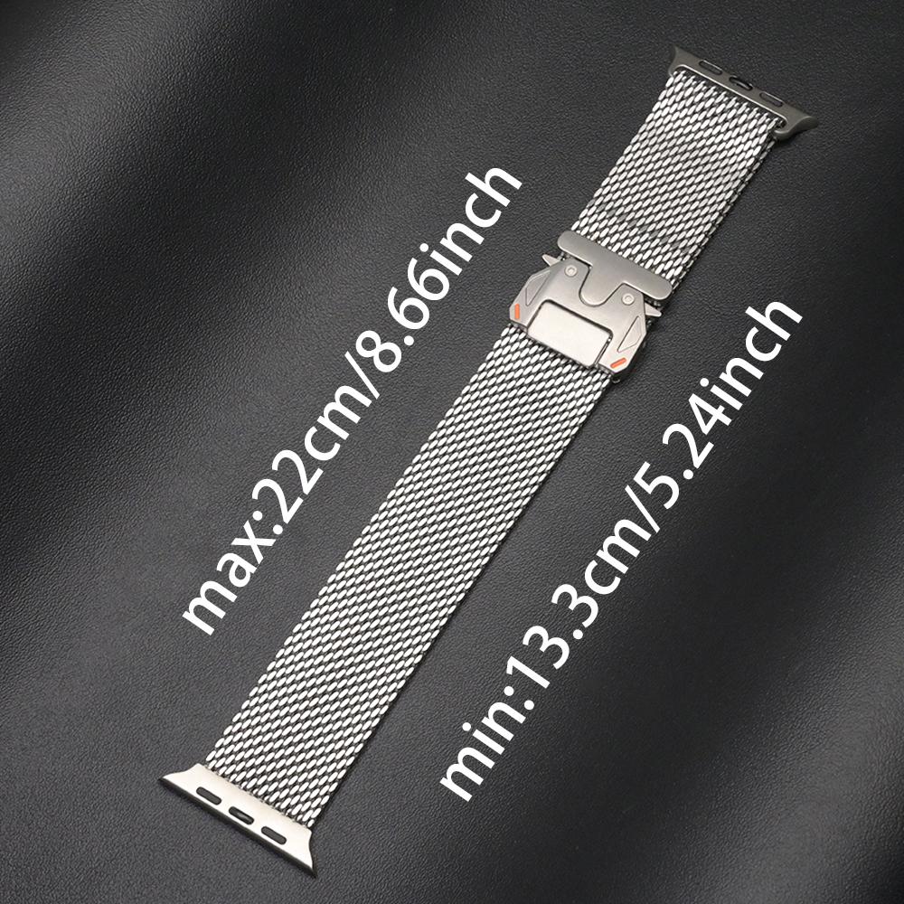 Milanese Band voor Apple Watch Ultra3 Band 49mm 46mm 45mm 44mm Mannen Metalen Armband voor Iwatch 11 10 9 8 7 6 5 4 SE3 Correa Luxe