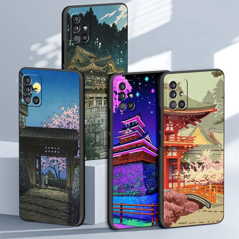 Japan Landscape Temple Phone Case For iPhone Samsung Galaxy Redmi Xiaomi Oppo OnePlus Note S A 7 8 9 10 11 12 13 14 20 21 22 23 53 54 Pro Max Ultra
