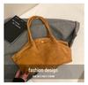 2025 Women's Suede Tote Bag - Large Capacity, Frosted Finish, Versatile Handbag for Autumn/Winter
