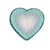 Chenille Heart & Flower Embroidery Patch with Adhesive Backing
