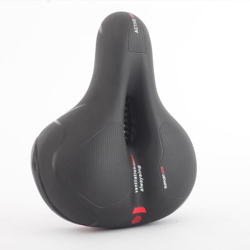 Sella per Mountain Bike con Coprisella Imbottito Illuminato Ispessita e Allargata Comoda per la Guida Sella Morbida Bicicletta Sportiva all'Aperto