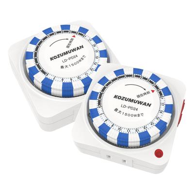 24-Stunden programmierbarer Timer-Schalter, Direkter Steckdosenanschluss, Weiß, 15-Minuten-Schritte, Wiederholfunktion, Programmierbarer Timer, Steckdosen-Timer,