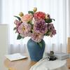 Retro Home Living Room Decoration Flower Arrangement Oil Painting Peony Simulation Fake Flower