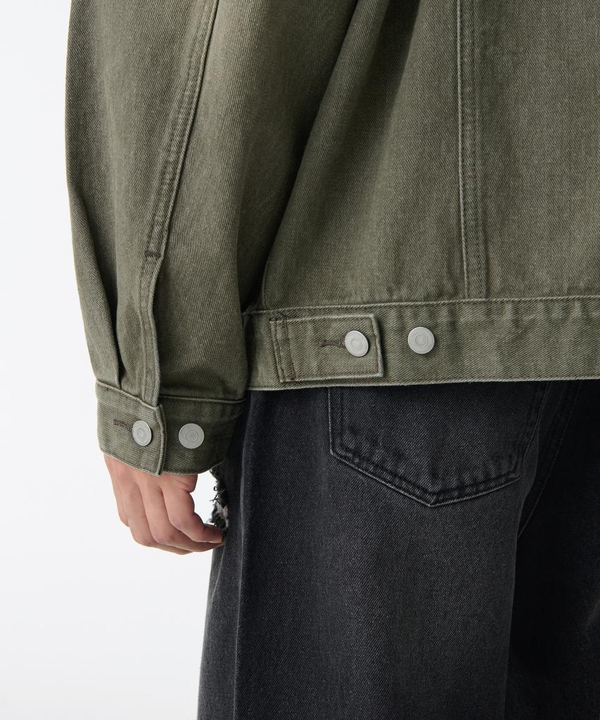 Musinsa Standard Pigment Oversized Denim Trucker Jacket [Khaki]