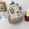 School bag Korean version ins cute contrasting colors camping light leisure travel versatile