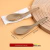 Individually Packaged Thickened Rice Husk Disposable Spoon for Home or Takeaway - Customizable for Dessert, Soup, or Measuring.