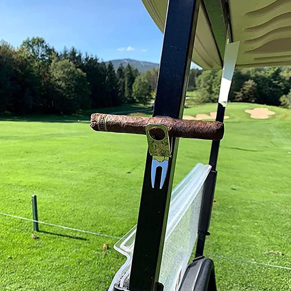 Ferramenta de Divot com Marcador de Bola Porta-Charuto Presente para Ele Ferramenta Acessório