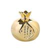 Gold Pomegranate Sculpture Ceramic Tabletop Art Decoration  For Home Decoration