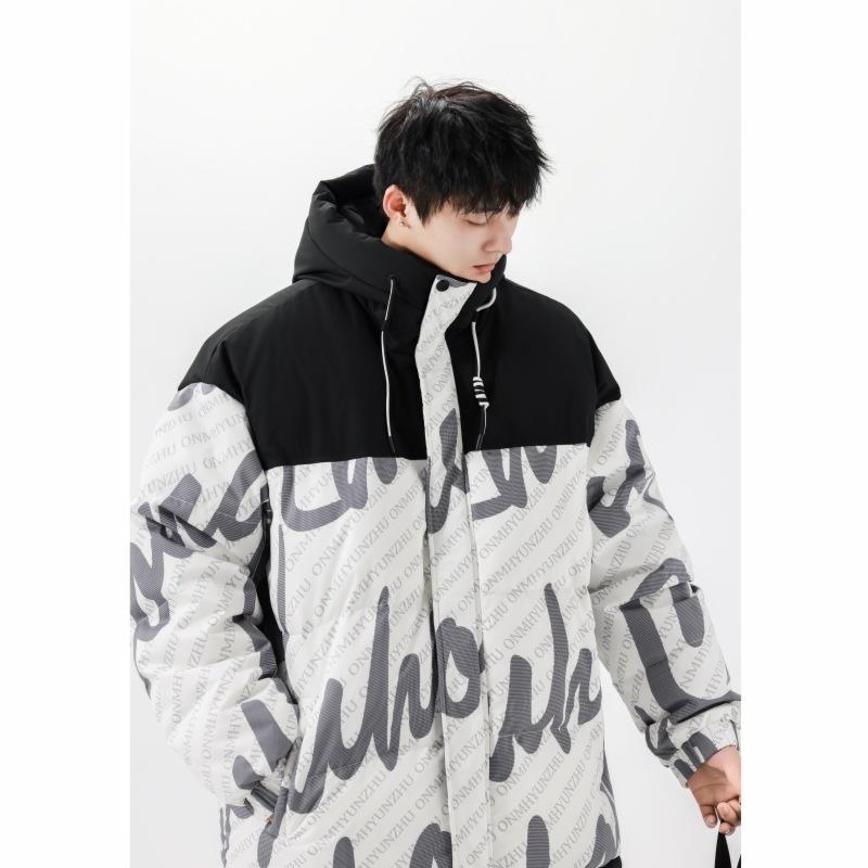 Модная и простая новая зимняя куртка-пуховик с капюшоном — фото 3