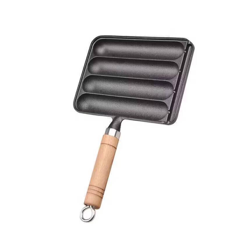 ZISIZ Cast Iron Sausage Grilling Pan