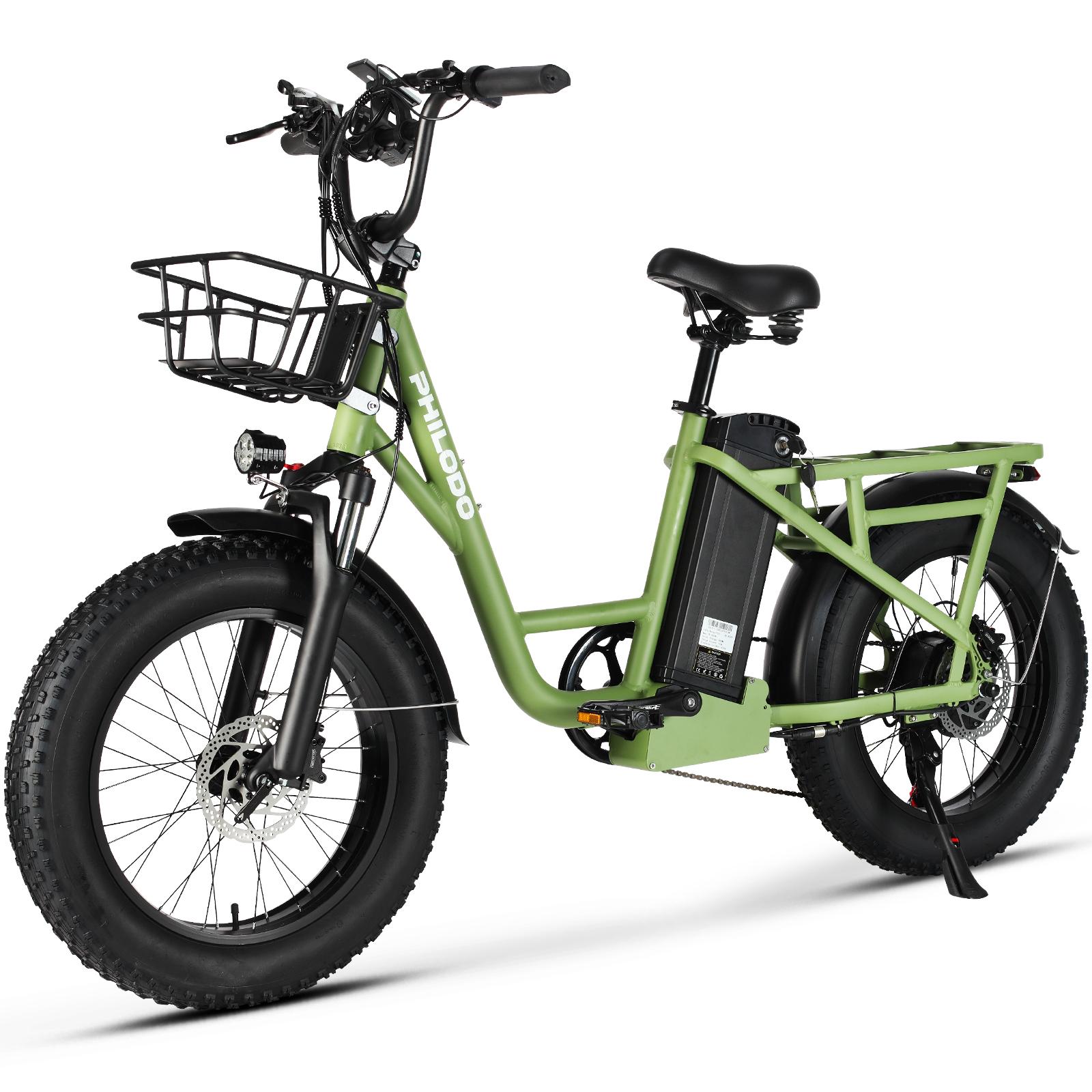 Resno Riepu Pieaugušo Elektriskais Velosipēds PHILODO