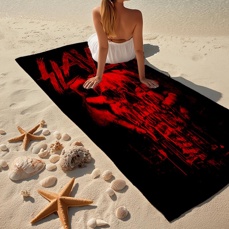Ręcznik plażowy Slayer Blood Dripping Fashion: Idealne na letnie przygody Miękkie, chłonne i szybkoschnące, odpowiednie do pływania i kąpieli