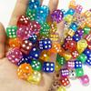 10/20/40pcsTransparent Dice 14mm Acrylic Interactive Game Tool Board Activity Entertainment Supplies for Party XJM