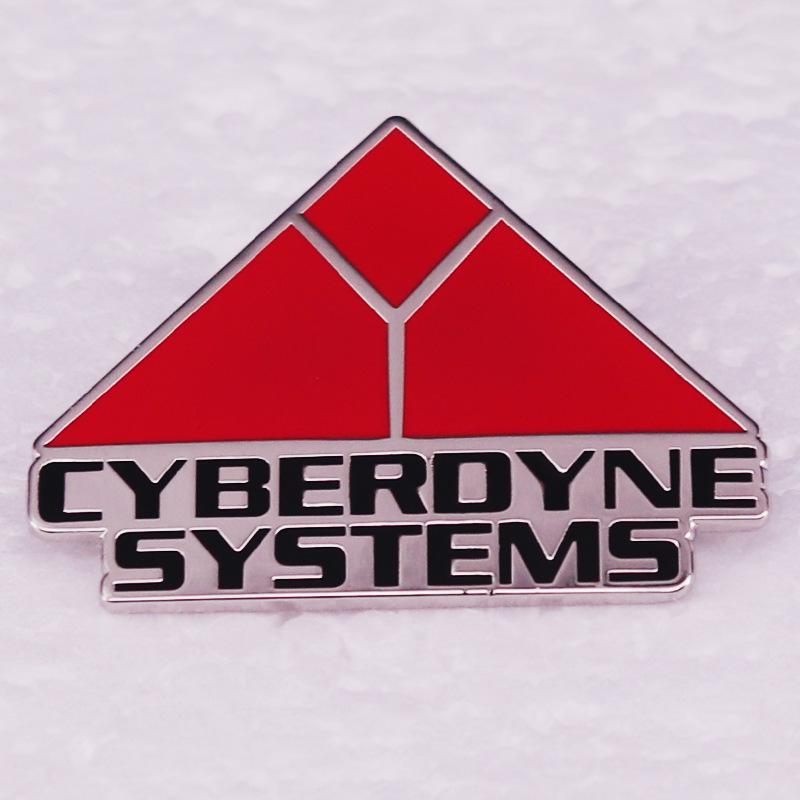 Genesis Brooch: Retro Metal Badge by Cyberdyne Systems