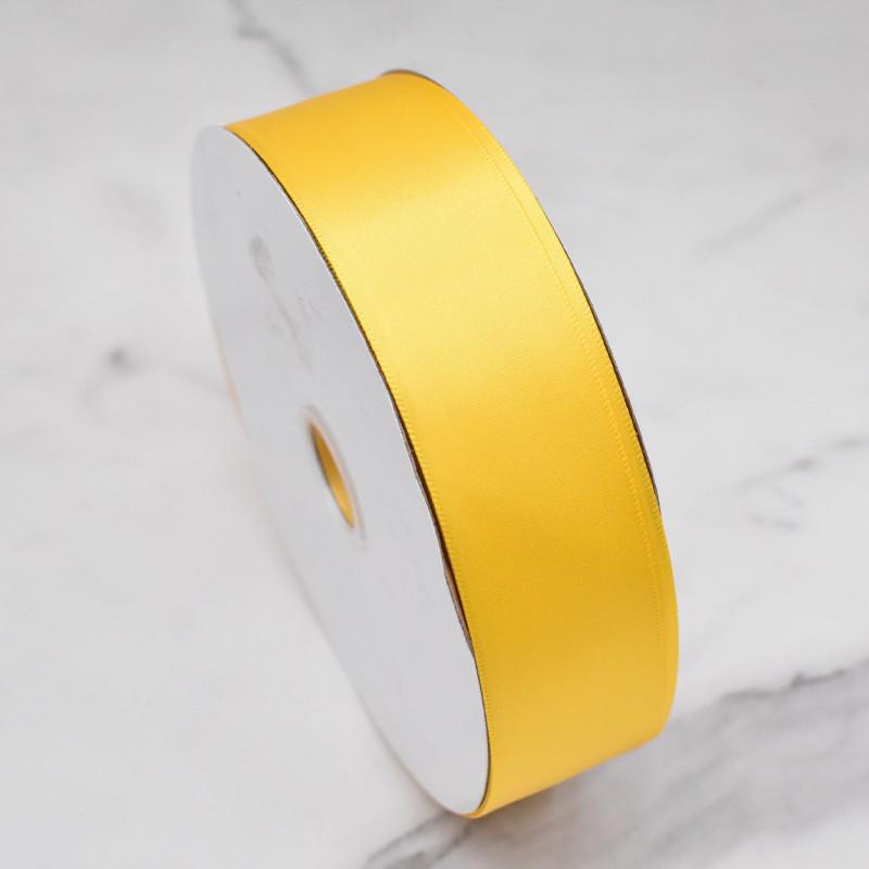 Yellow Ribbon: 0.3-5CM Gift Box Decoration, Cuttable Polyester Strap.