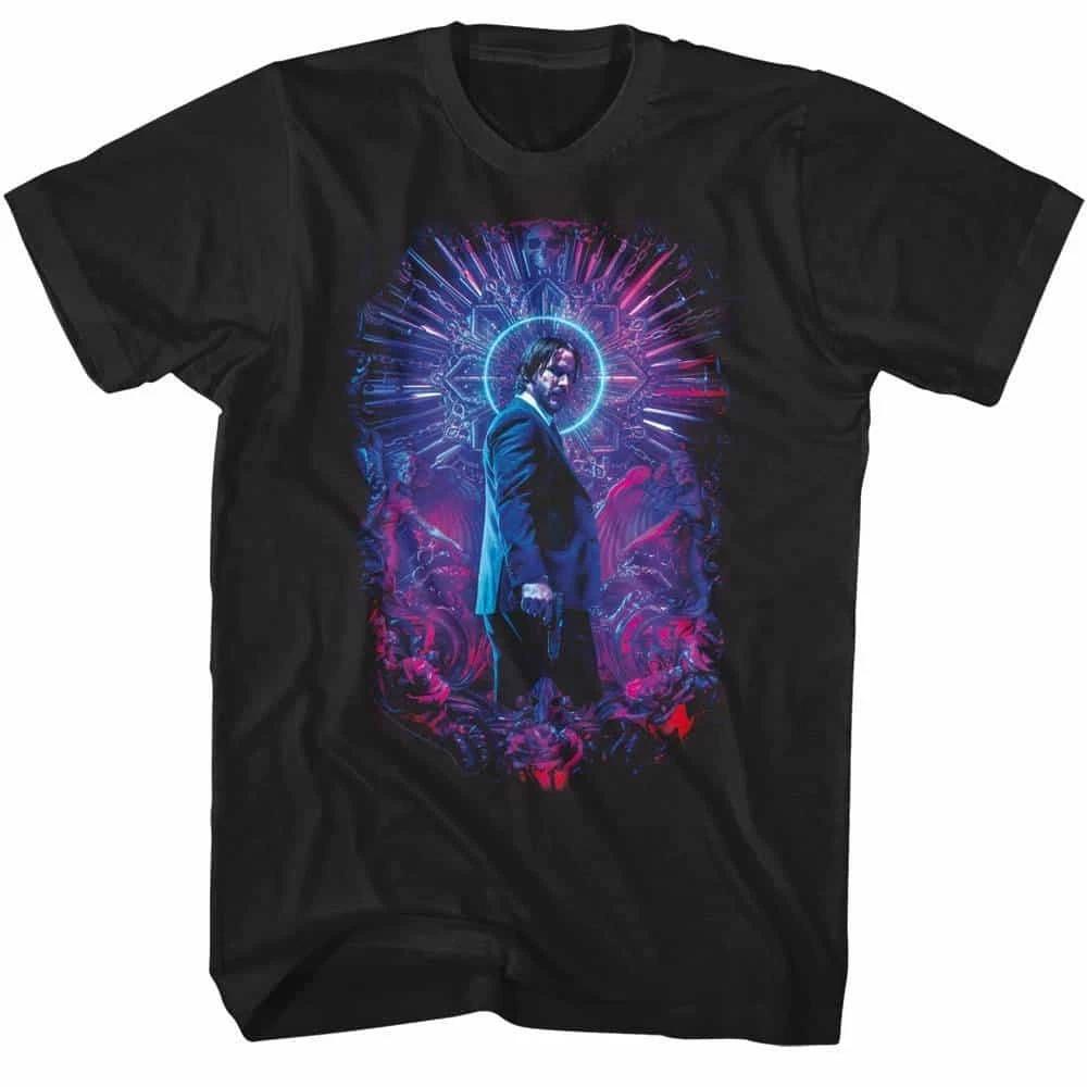John Wick Neon Halo Men s T Shirt 3XL