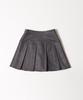 WEGO PHILLY Box Pleated Size Charcoal Suede-Touch Skirt, Women's, S,