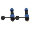 2Pcs SD16 IP68 Waterproof Aviation Connector SD16 Female Plug Male Socket G3/8 Thread SD16 6Pin