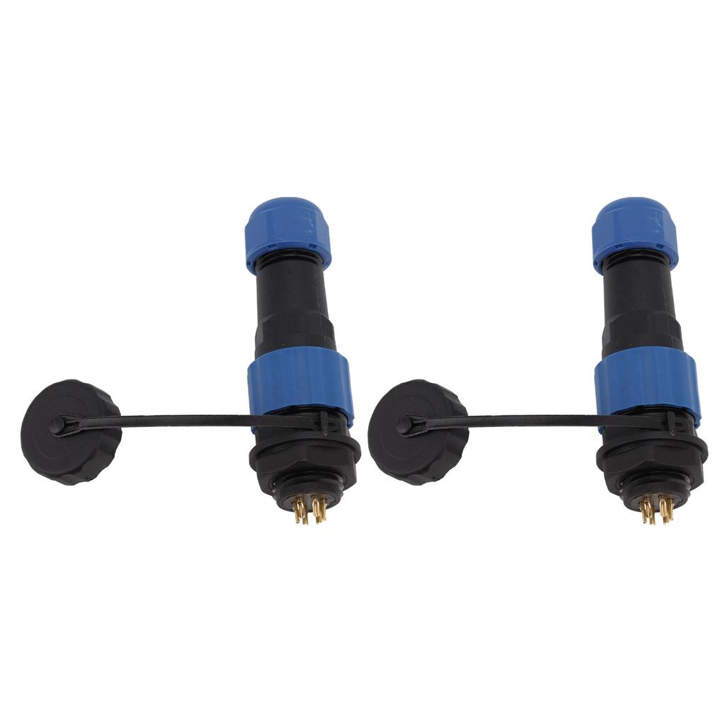 2Pcs SD16 IP68 Waterproof Aviation Connector SD16 Female Plug Male Socket G3/8 Thread SD16 6Pin