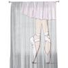 Girl Ballet Skirt Art Modern Curtains For Living Room Transparent Tulle Curtains Window Sheer For The Bedroom Accessories Decor