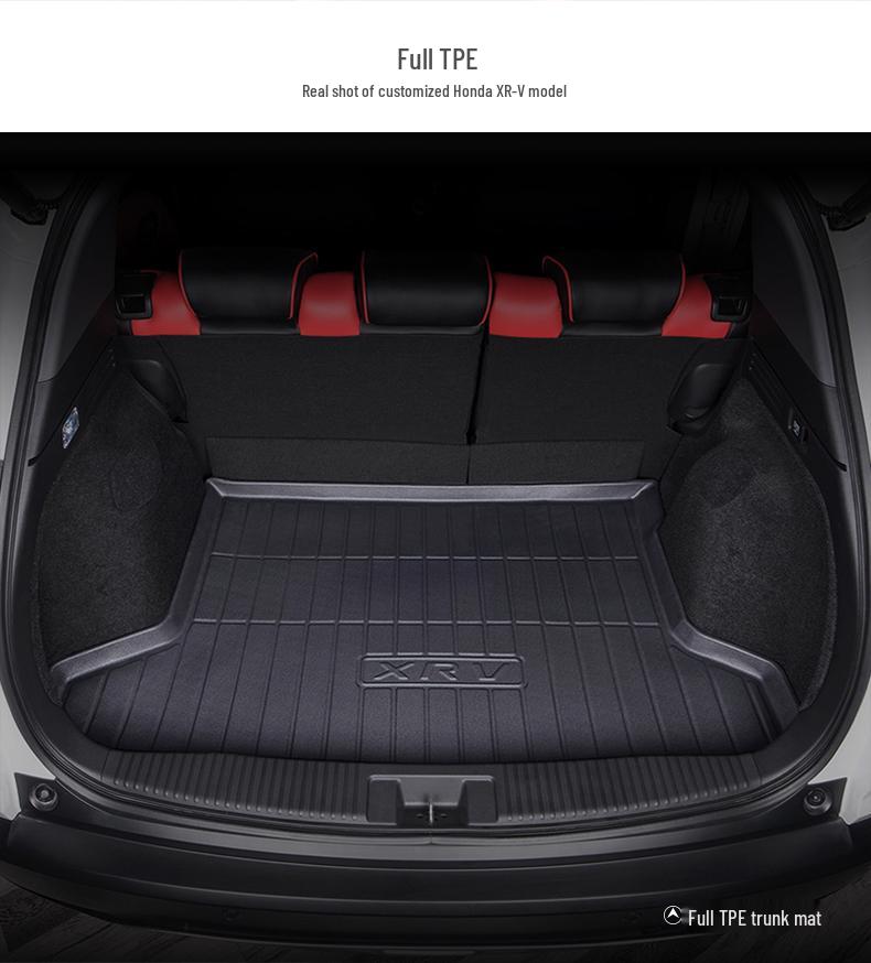 Honda XRV Floor Mats (2015-2024 Models) - Fully Enclosed TPE, Dongfeng Modified, Car-Specific.