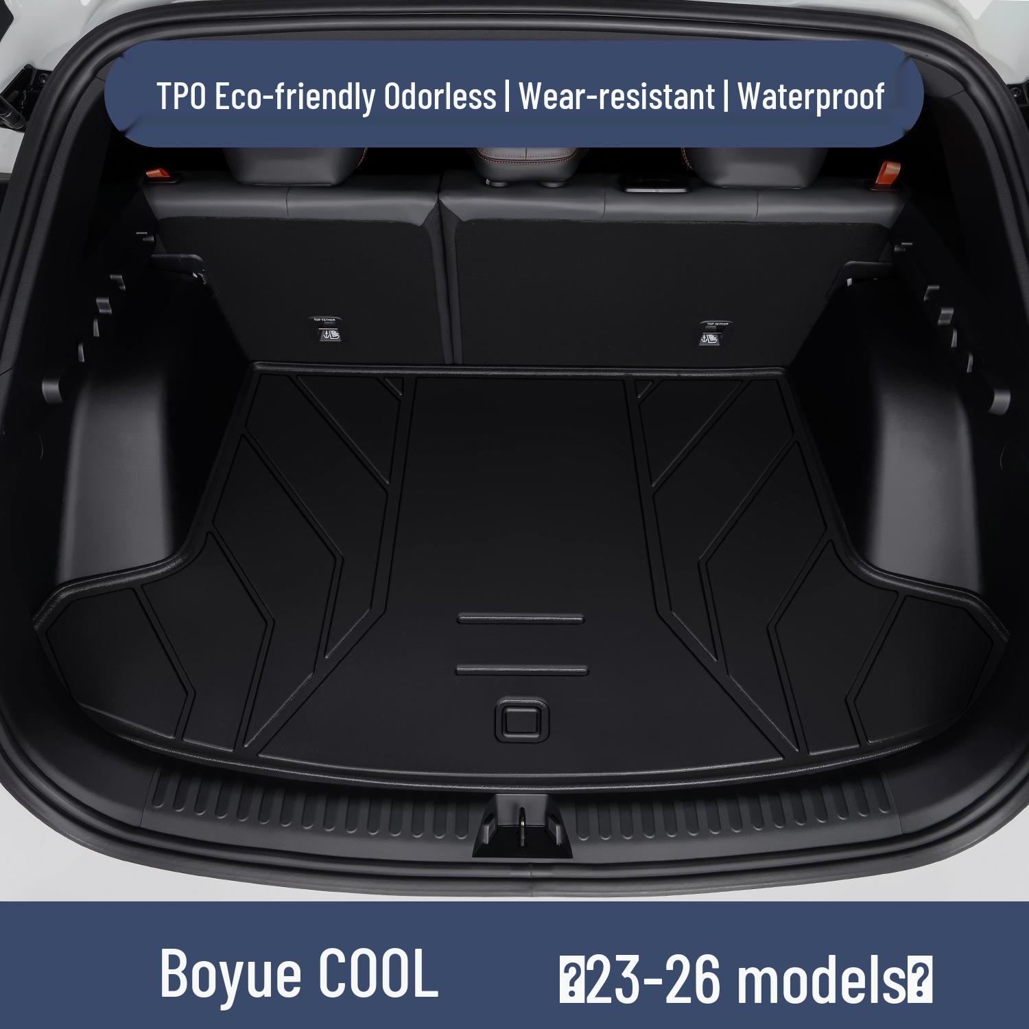 

Коврик в багажник Geely Boyue COOL, коврик в задний ящик из ТПЭ для модификации и декорирования салона 100*90