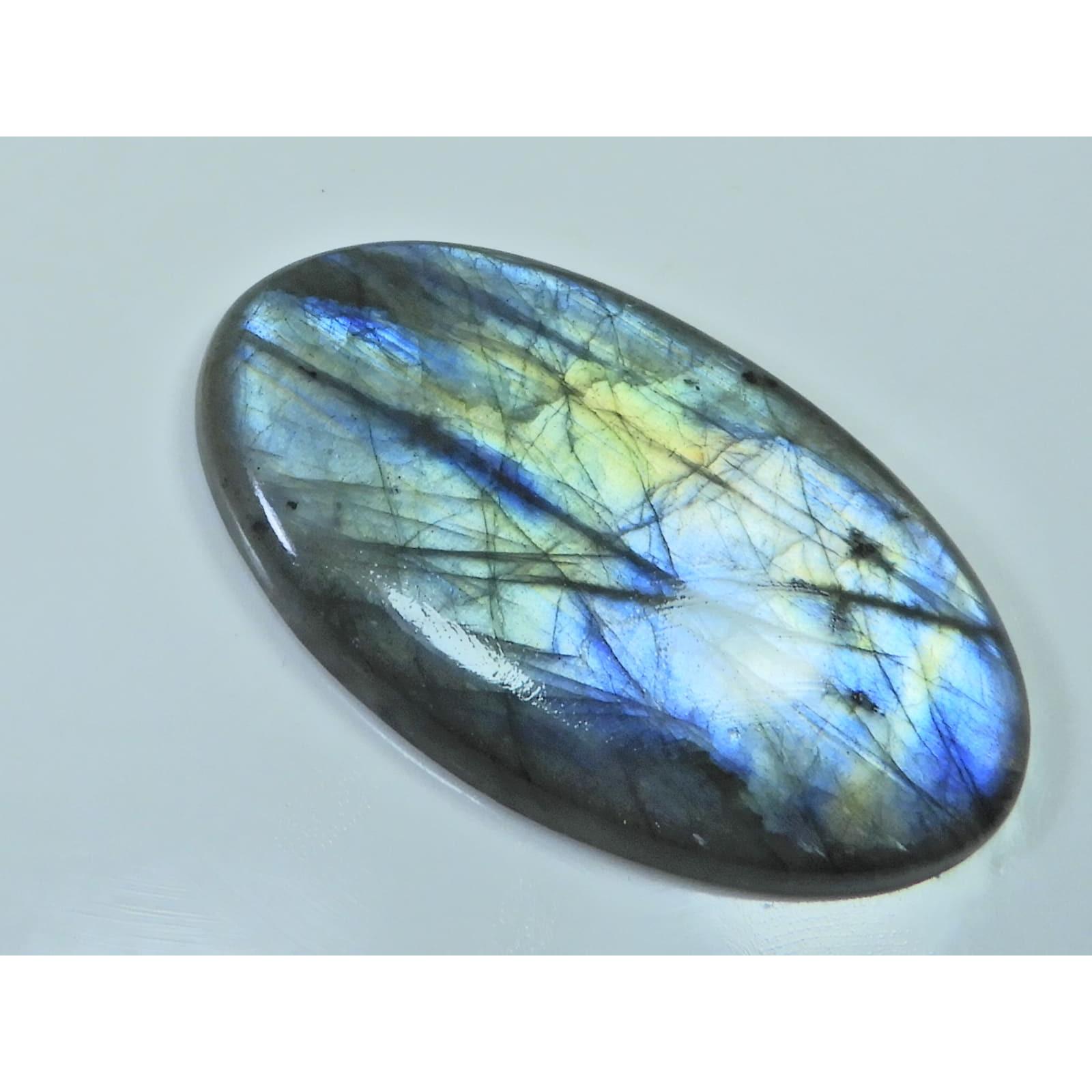 32X56X06MM Natural Labradorite Multi Oval Cabochon Loose Gemstone 119Cts. D-217