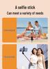 1.7m Universal Phone Selfie Stick with Stand, Fill Light, Bluetooth Remote, and Beauty Mode for Live Streaming