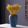 High Grade Ceramic Vase, Flower Arrangement, Frosted, Blue, Living Room, Bedroom, Dining Room, Study Room, Table Top Decor, 1Pc