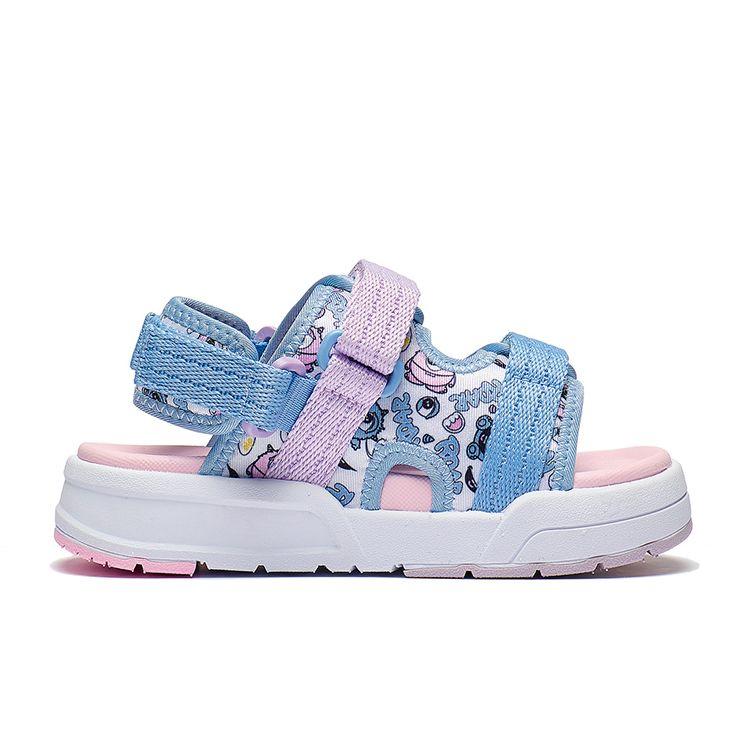 Li Ning Childrens Sports Trend Shock Absorption Rebound Wear-Resistant Lightweight Anti-Kick Sandals Kids Sandals YKKT010-2