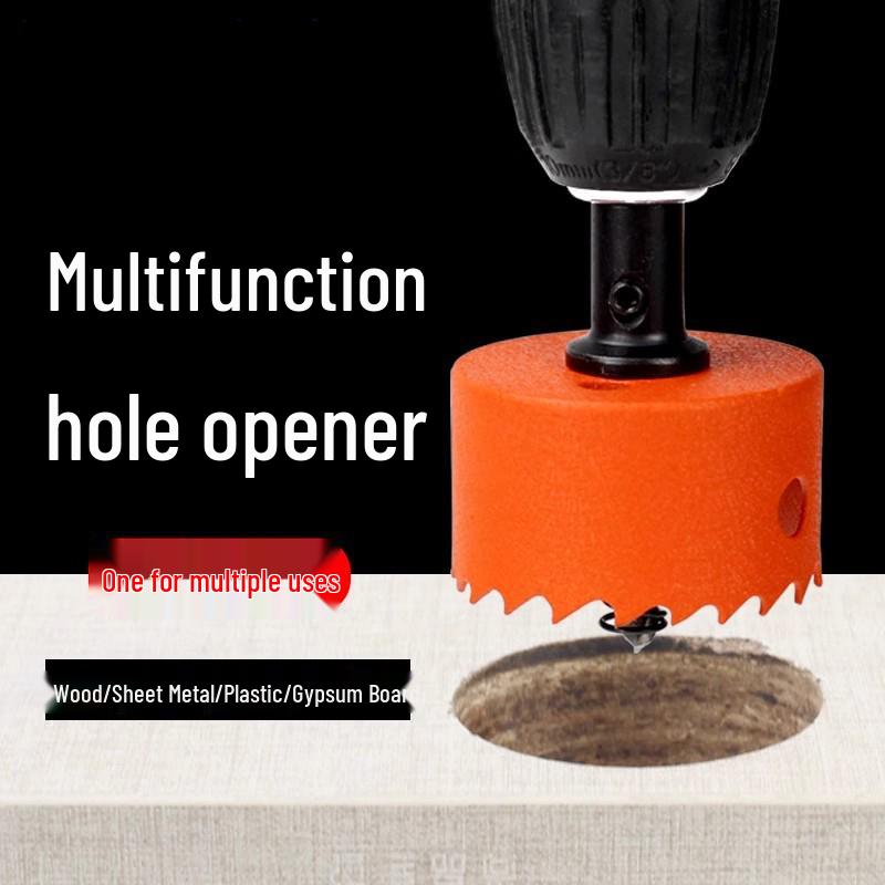 

Li Hole Saw Multi-Function Bi-Metal Drill Bit for Wood, Gypsum, Metal, and Plastic 16mm