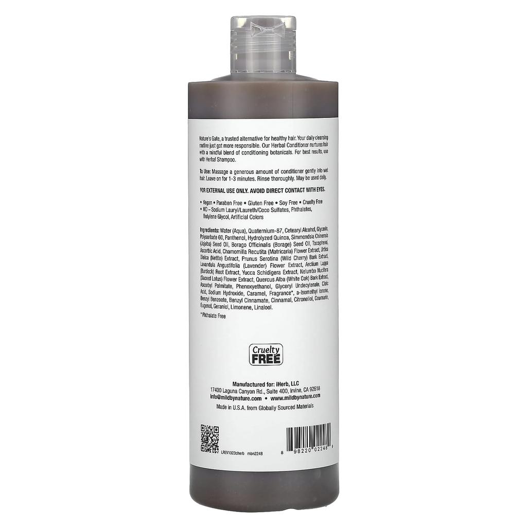 (Nature'S Gate), Herbal Conditioner, Normal Hair, 473Ml(16Fl Oz)