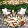 Marine World pattern round rug,Carpet Rug for Living Room Bedroom Sofa Playroom Decor,Non-slip Floor Mat,Holiday Gifts and Birthday Gifts.