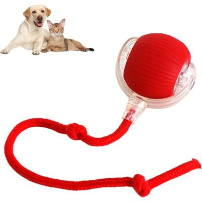 Rolling Ball Chewie Ball for Dogs Chewie Doggie Ball Interactive Dog Smart Ball Toy Interactive Cat Ball Toy, 360° Smart Automatic Rolling Pet Ball