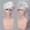 Main Saint Daqi Kakashi Silver Grey Sky-High Curly Ninja Anime Wig