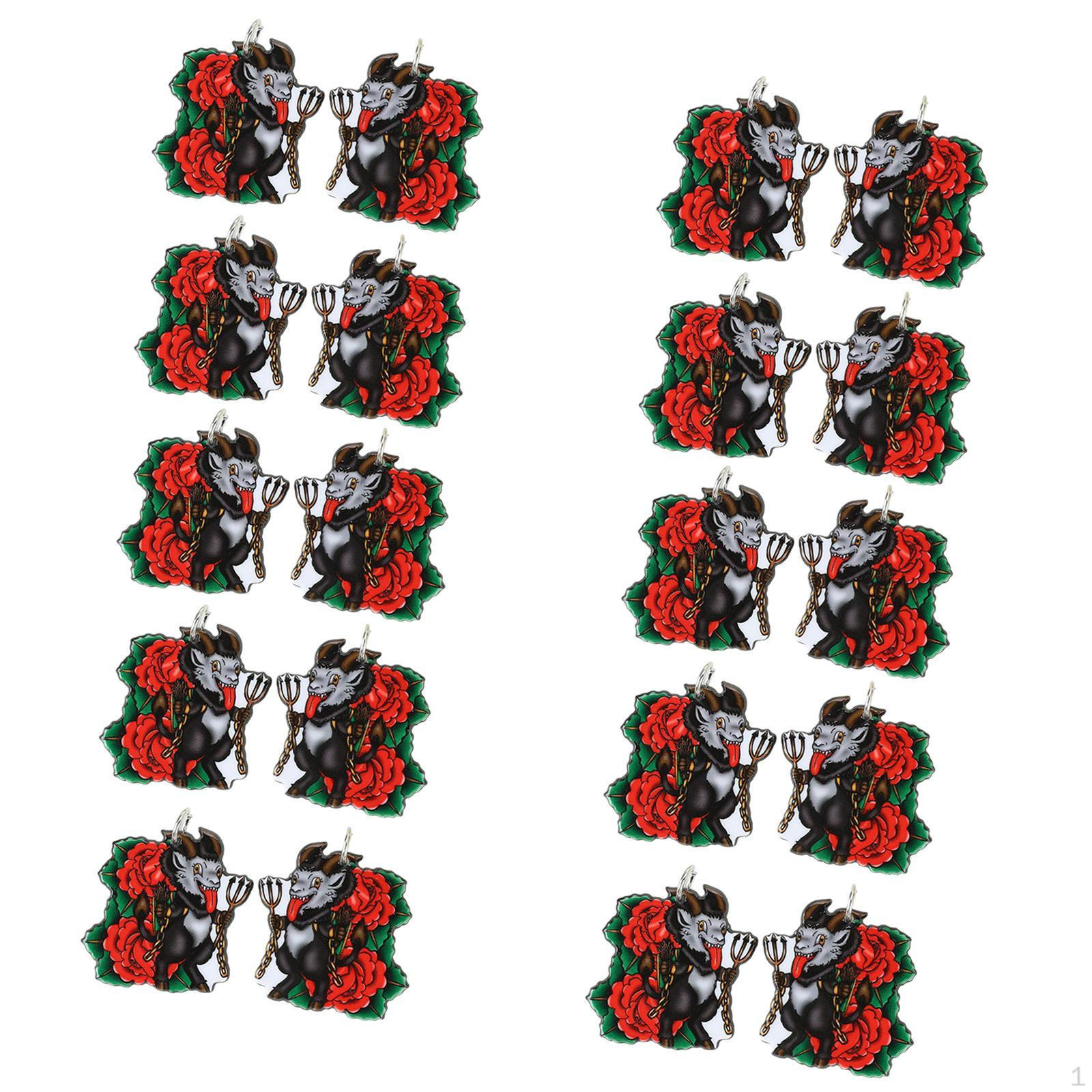 

20 шт. Квіткові сережки Аксесуари Акрилові святкові обереги Ювелірні вироби style C