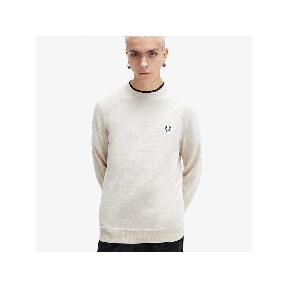 Fred Perry [genuine] Fred Perry [baseline] Classic Crewneck Merino Wool Blend Knit  X23  Afpm2439601 X23 qzgAfpm2439601 X23